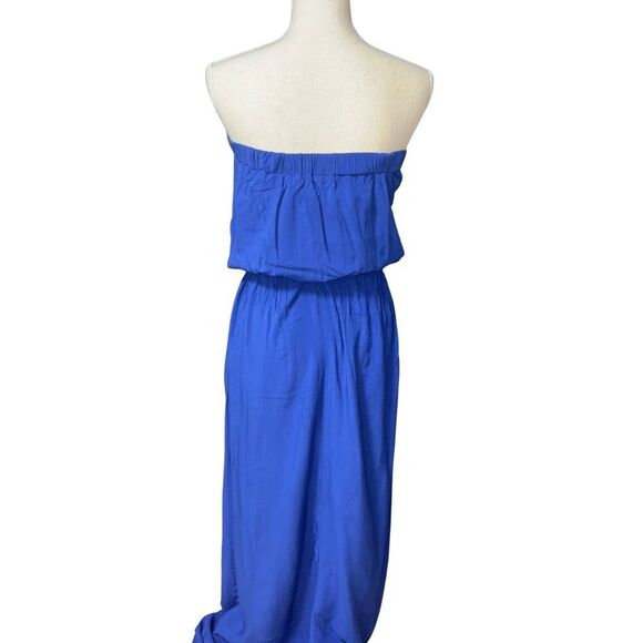 Splendid Blue Strapless Maxi Dress - Picture 2 of 2